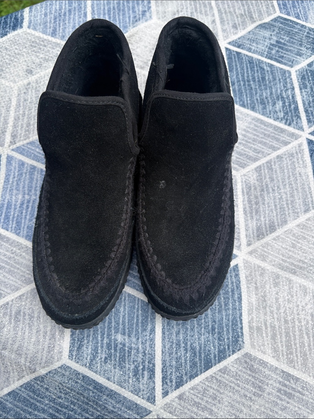Muk Luks Black Suede Ankle Booties
